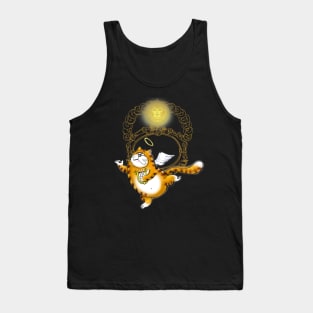 Angel Cat with Harp Tank Top